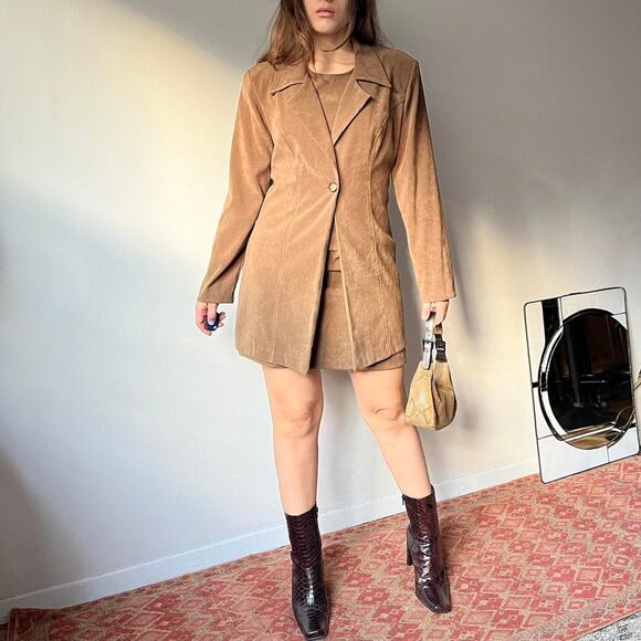 Epic vtg 90s brown snakeskin leather boots by Nine West - Picture 7 of 8